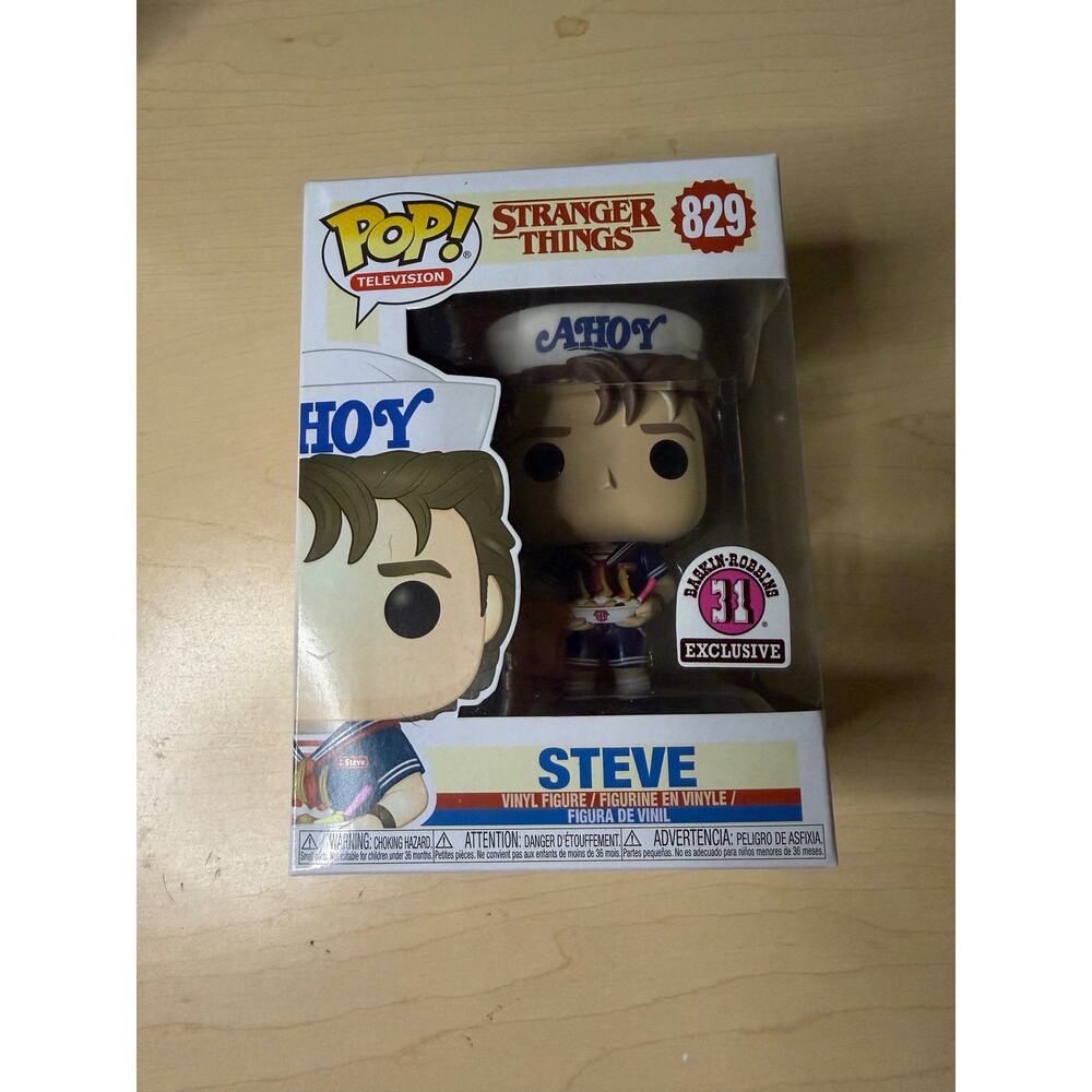 Funko Pop! Television Stranger Things Steve #829 Baskin-Robbins Exclusive